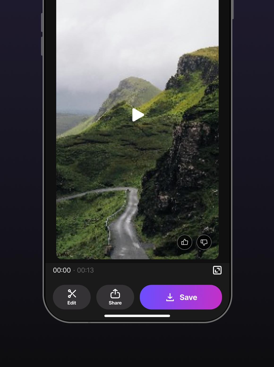 New Text-to-Video screen — variation 2
