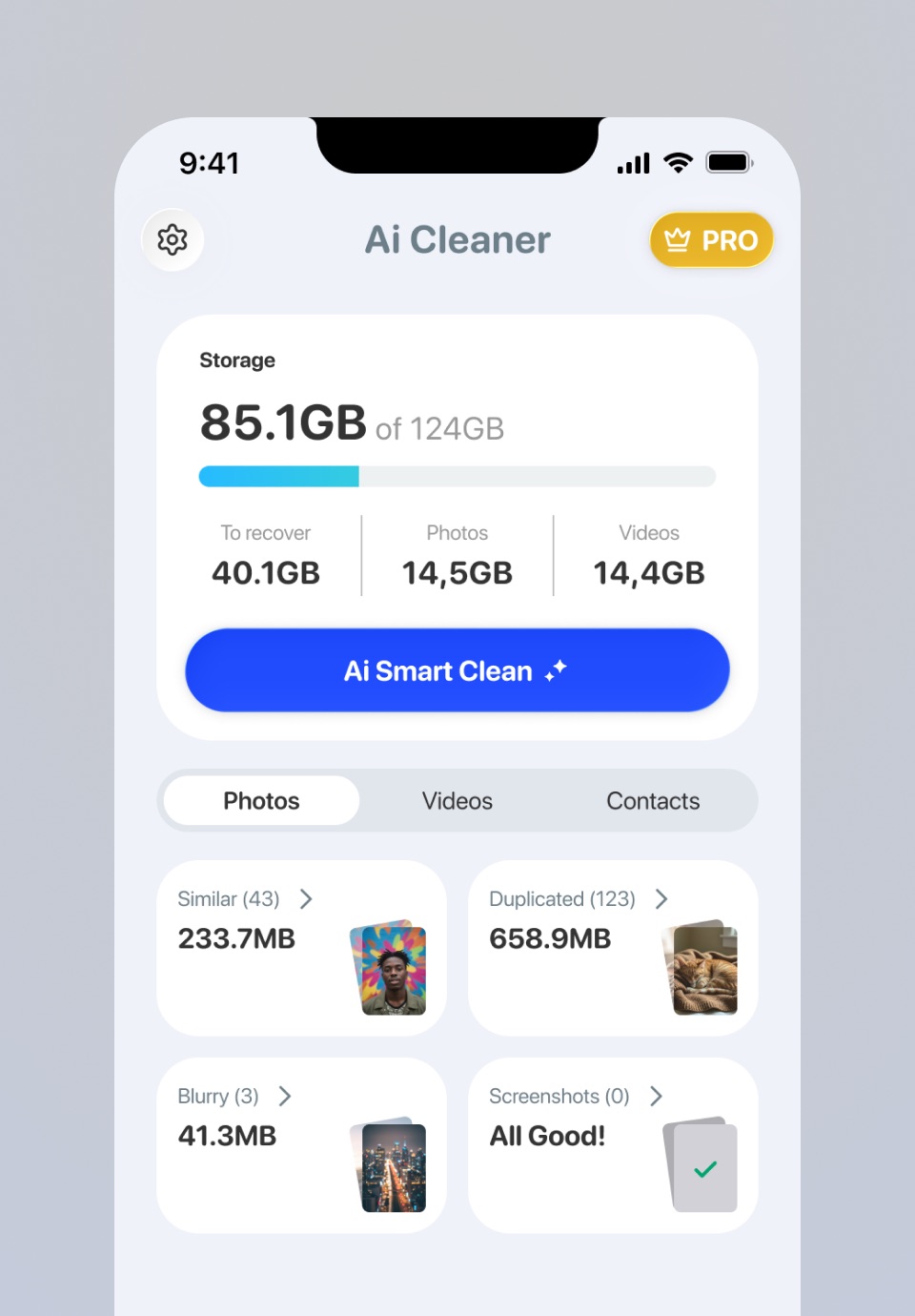Ai Cleaner iPhone mockup